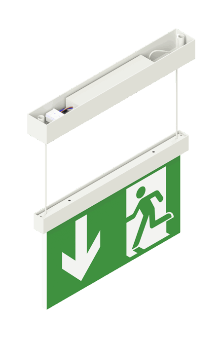 LED-Fluchtweg Symbol-Leuchte freihangend